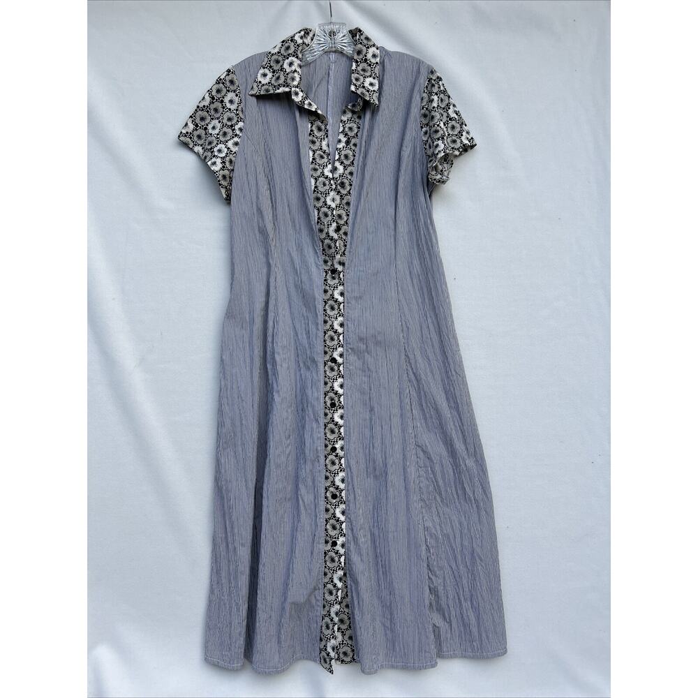 Dorin Frankfurt Designer Dress Womans Size 3 Prairie Cottage Core